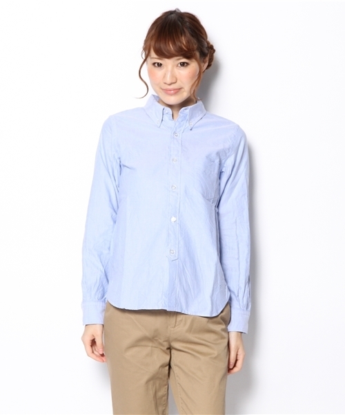 BEAMS BOY（ビームスボーイ）の「BEAMS BOY / オックスフォード BDシャツ（シャツ/ブラウス・レディース・ホワイト/ブルー/ピンク・0/1）」の4枚目の写真