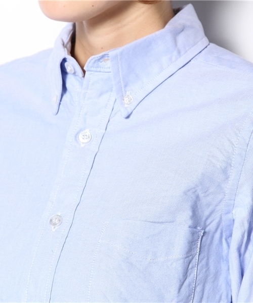 BEAMS BOY（ビームスボーイ）の「BEAMS BOY / オックスフォード BDシャツ（シャツ/ブラウス・レディース・ホワイト/ブルー/ピンク・0/1）」の7枚目の写真