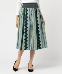 GOOD WEAVER × fennica / 別注 久留米絣 ギャザー フレアスカート