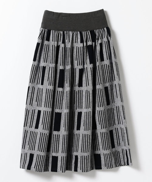 fennica（フェニカ）の「GOOD WEAVER × fennica / 別注 久留米絣 ギャザー フレアスカート（スカート・レディース・ブルー/グリーン・ONE SIZE）」の12枚目の写真