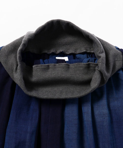fennica（フェニカ）の「GOOD WEAVER × fennica / 別注 久留米絣 ギャザー フレアスカート（スカート・レディース・ブルー/グリーン・ONE SIZE）」の14枚目の写真
