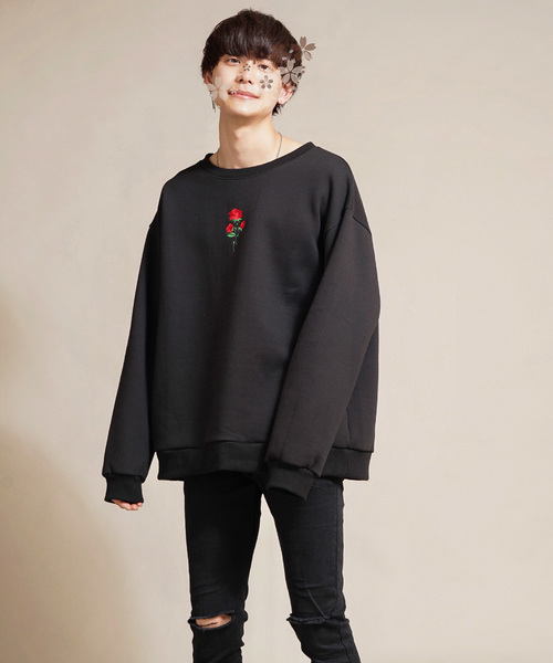 COOOPER(クーパー)の「WEARISTA KEI × COOOPER バラシシュウビッグスウェット(スウェット)」|ブラック
