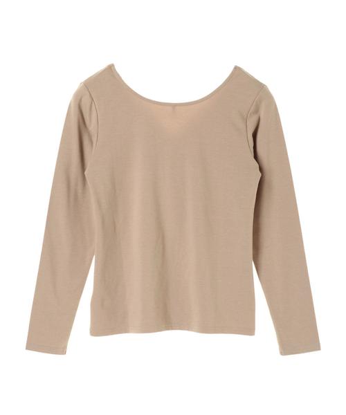 AMERICAN HOLIC（アメリカンホリック）の「・あったかVネックレースプルオーバー＊（Tシャツ/カットソー・レディース・ブラック/モカ/グレー系その他2・M/L）」の8枚目の写真