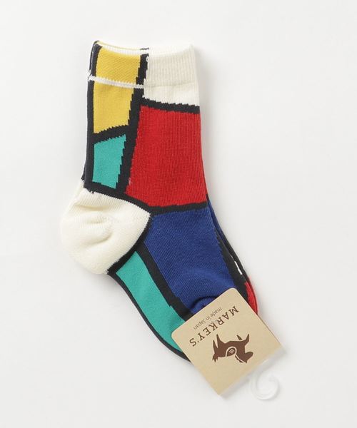 MARKEY'S(マーキーズ)の「パレット ソックス(9-13・14-18cm)(ソックス/靴下)」|オフホワイト