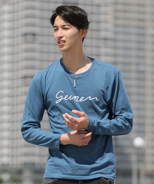 TopIsm(トップイズム)の「シンプルロゴプリントロングTシャツ(Tシャツ/カットソー・メンズ・A/B/C/D/F/G/H/I/J/K/L/M/N/O/P/Q/R/S/T・LL/M/L)」の9枚目の写真