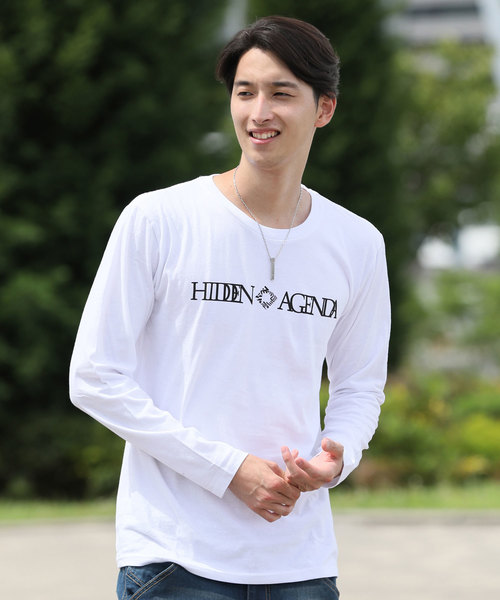 TopIsm(トップイズム)の「シンプルロゴプリントロングTシャツ(Tシャツ/カットソー・メンズ・A/B/C/D/F/G/H/I/J/K/L/M/N/O/P/Q/R/S/T・LL/M/L)」の13枚目の写真