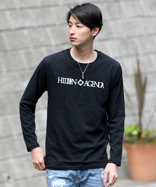 TopIsm(トップイズム)の「シンプルロゴプリントロングTシャツ(Tシャツ/カットソー・メンズ・A/B/C/D/F/G/H/I/J/K/L/M/N/O/P/Q/R/S/T・LL/M/L)」の14枚目の写真