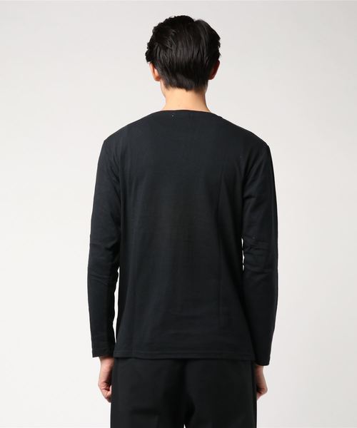 TopIsm(トップイズム)の「シンプルロゴプリントロングTシャツ(Tシャツ/カットソー・メンズ・A/B/C/D/F/G/H/I/J/K/L/M/N/O/P/Q/R/S/T・LL/M/L)」の21枚目の写真
