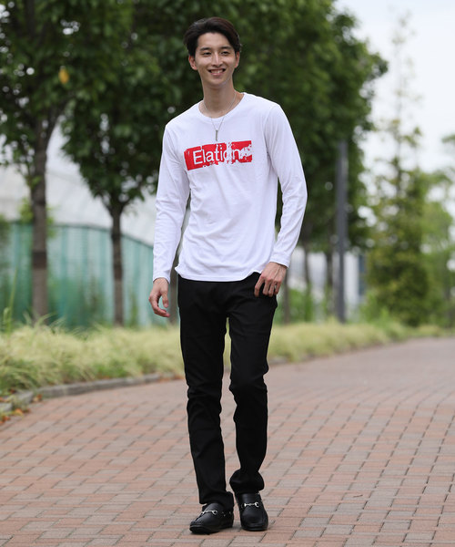 TopIsm(トップイズム)の「シンプルロゴプリントロングTシャツ(Tシャツ/カットソー・メンズ・A/B/C/D/F/G/H/I/J/K/L/M/N/O/P/Q/R/S/T・LL/M/L)」の22枚目の写真