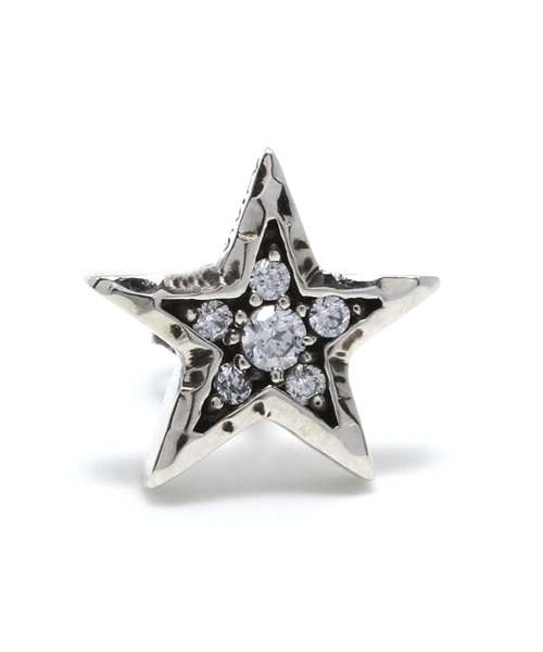 VIVIFY(ビビファイ)の「ピアス/スター/パヴェ(ピアス(片耳用)・メンズ・シルバー×キュービック/シルバー×ブラックキュービック・フリー)」の2枚目の写真