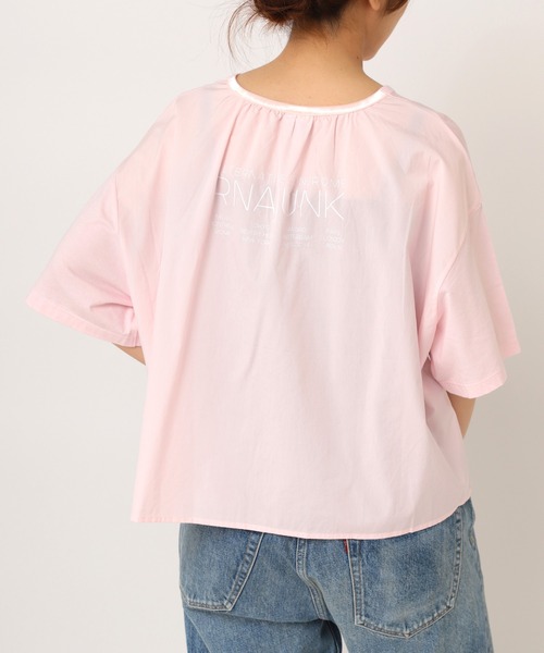 RNA（アールエヌエー）の「M1163 布帛コンビワイドポケTEE（Tシャツ/カットソー・レディース・ホワイト/ブラック/ピンク・MEDIUM）」の13枚目の写真