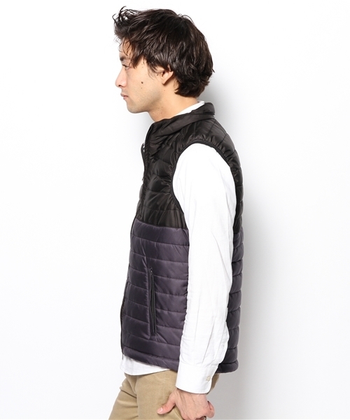 PLST（プラステ）の「Ｍen キルティングベスト（ダウンベスト・メンズ・ダークネイビー・LARGE/SMALL/MEDIUM）」の12枚目の写真