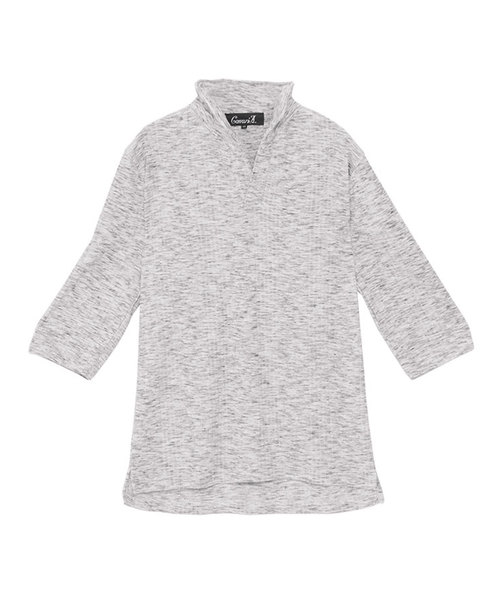 CavariA(キャバリア)の「『CavariA/キャバリア』ランダムテレコ七分袖ポロシャツ(ポロシャツ・メンズ・レッド/ブルー/杢グレー/ホワイト/ブラック/グレー・L/M/XL)」の18枚目の写真