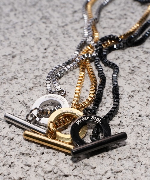 Pledge（プレッジ）の「【Ky】【Pledge（プレッジ）】ロングチェーンネックレス（ネックレス・メンズ・ブラック/シルバー/ゴールド・FREE）」の22枚目の写真