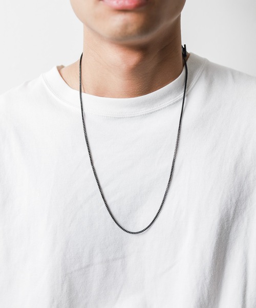 Pledge（プレッジ）の「【Ky】【Pledge（プレッジ）】ロングチェーンネックレス（ネックレス・メンズ・ブラック/シルバー/ゴールド・FREE）」の13枚目の写真
