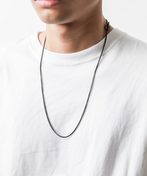 Pledge（プレッジ）の「【Ky】【Pledge（プレッジ）】ロングチェーンネックレス（ネックレス・メンズ・ブラック/シルバー/ゴールド・FREE）」の12枚目の写真