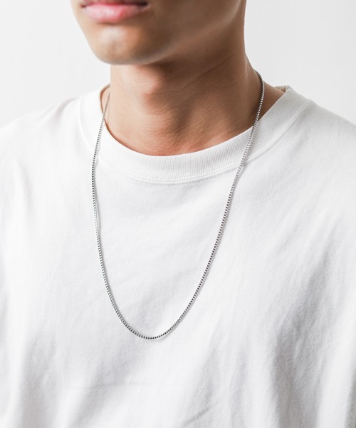 Pledge（プレッジ）の「【Ky】【Pledge（プレッジ）】ロングチェーンネックレス（ネックレス・メンズ・ブラック/シルバー/ゴールド・FREE）」の10枚目の写真