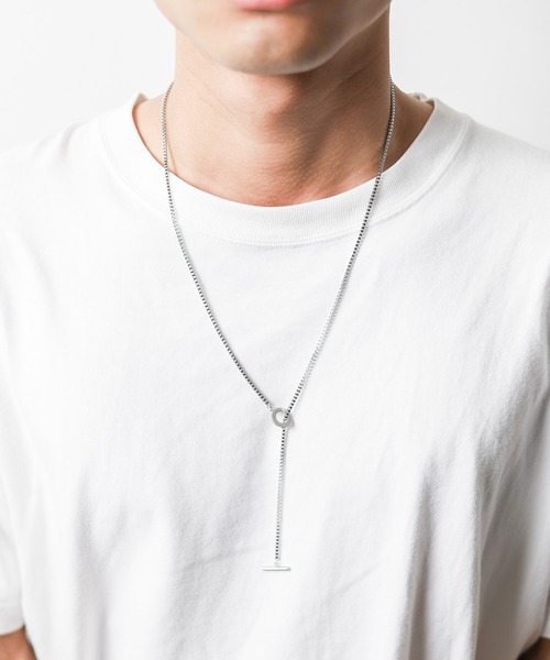 Pledge（プレッジ）の「【Ky】【Pledge（プレッジ）】ロングチェーンネックレス（ネックレス・メンズ・ブラック/シルバー/ゴールド・FREE）」の9枚目の写真
