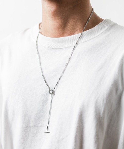 Pledge（プレッジ）の「【Ky】【Pledge（プレッジ）】ロングチェーンネックレス（ネックレス・メンズ・ブラック/シルバー/ゴールド・FREE）」の8枚目の写真