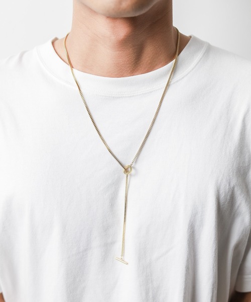 Pledge（プレッジ）の「【Ky】【Pledge（プレッジ）】ロングチェーンネックレス（ネックレス・メンズ・ブラック/シルバー/ゴールド・FREE）」の7枚目の写真