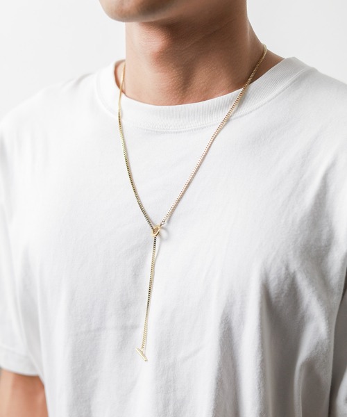 Pledge（プレッジ）の「【Ky】【Pledge（プレッジ）】ロングチェーンネックレス（ネックレス・メンズ・ブラック/シルバー/ゴールド・FREE）」の6枚目の写真