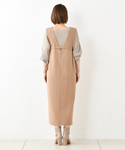 DouDou（ドゥドゥ）の「ジャンパースカート（ジャンパースカート・レディース・ブラック/ベージュ・FREE）」の19枚目の写真