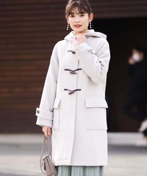 a.v.v(アーヴェヴェ)の「ダッフルコート(ダッフルコート)」|アイボリー