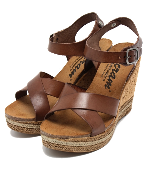 NANO universe(ナノユニバース)の「OCRAM/レザークロスベルトウェッジサンダル(サンダル・レディース・ブラック/ブラウン・38/35/37/36)」の13枚目の写真