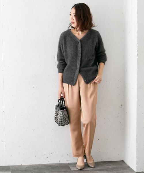 URBAN RESEARCH ROSSO（アーバンリサーチロッソ）の「サテンタックパンツ（その他パンツ・レディース・ベージュ系その他/カーキ/ブラウン・36/38）」の7枚目の写真