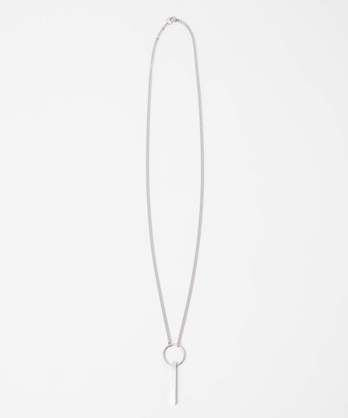 WEGO（ウィゴー）の「WEGO/ステンレスリングスティックネックレス（ネックレス・メンズ・シルバー・FREE）」の3枚目の写真