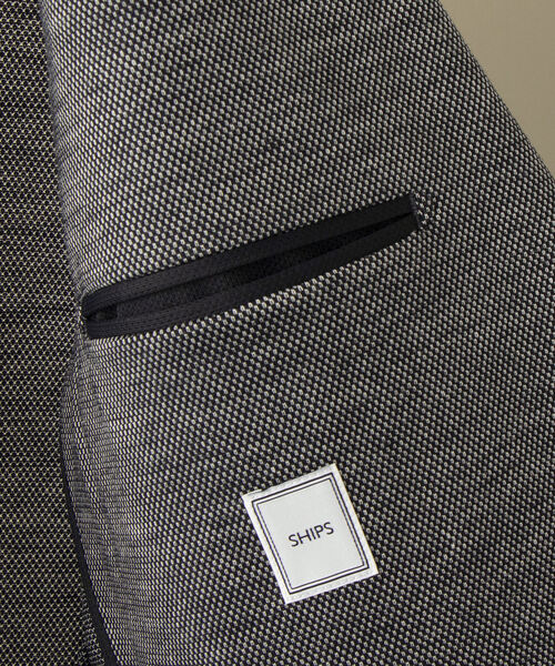 SHIPS（シップス）の「SHIPS:【手洗い可能】 ラミー ジャージー ウォッシャブル ストライプ  ジャケット（テーラードジャケット・メンズ・ネイビー・SMALL/MEDIUM/LARGE/X-LARGE）」の11枚目の写真