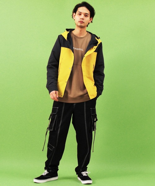 ８(eight)（エイト）の「ワイド カーゴパンツ ミリタリーパンツ（カーゴパンツ・メンズ・ブラック/オリーブ/ブルー・MEDIUM/LARGE）」の5枚目の写真