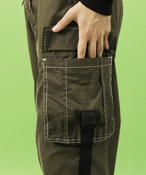 ８(eight)（エイト）の「ワイド カーゴパンツ ミリタリーパンツ（カーゴパンツ・メンズ・ブラック/オリーブ/ブルー・MEDIUM/LARGE）」の17枚目の写真