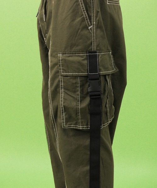 ８(eight)（エイト）の「ワイド カーゴパンツ ミリタリーパンツ（カーゴパンツ・メンズ・ブラック/オリーブ/ブルー・MEDIUM/LARGE）」の18枚目の写真