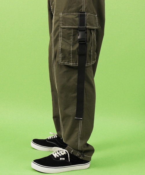 ８(eight)（エイト）の「ワイド カーゴパンツ ミリタリーパンツ（カーゴパンツ・メンズ・ブラック/オリーブ/ブルー・MEDIUM/LARGE）」の20枚目の写真