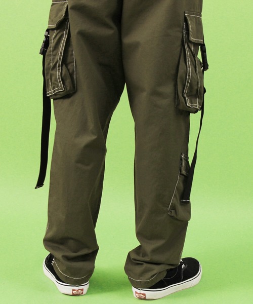 ８(eight)（エイト）の「ワイド カーゴパンツ ミリタリーパンツ（カーゴパンツ・メンズ・ブラック/オリーブ/ブルー・MEDIUM/LARGE）」の21枚目の写真