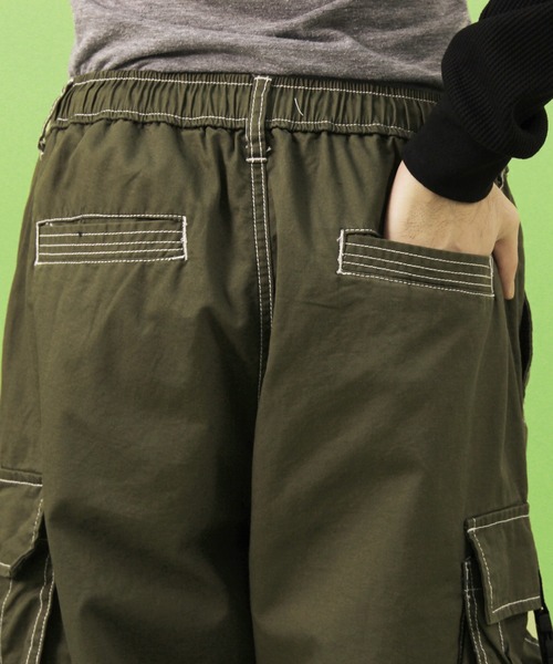 ８(eight)（エイト）の「ワイド カーゴパンツ ミリタリーパンツ（カーゴパンツ・メンズ・ブラック/オリーブ/ブルー・MEDIUM/LARGE）」の22枚目の写真