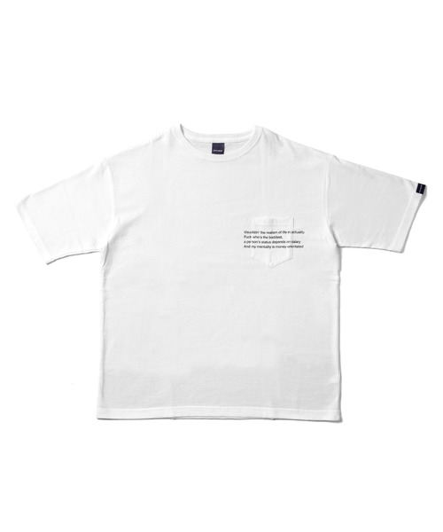 APPLEBUM(アップルバム)の「“摩天楼" Big Pocket T-shirt(Tシャツ/カットソー・メンズ・ホワイト・SMALL/X-LARGE/MEDIUM/LARGE)」の2枚目の写真