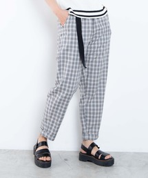 WEGO | WEGO/【2点セット】ベルト付きチェックパンツ(スラックス)