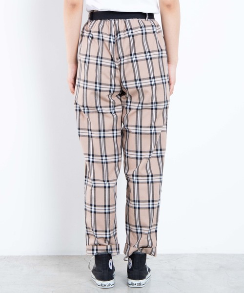 WEGO（ウィゴー）の「WEGO/【2点セット】ベルト付きチェックパンツ（スラックス・レディース・ホワイト系その他2/ベージュ系その他2/グリーン系その他2・FREE）」の19枚目の写真