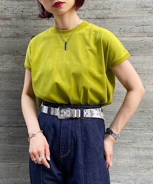 PAGEBOY(ページボーイ)の「ボトルネックフレンチスリーブ(Tシャツ/カットソー・レディース・ブラック/ブラウン/オフホワイト/ワインレッド/イエロー系その他/レッド系その他5・FREE)」の5枚目の写真