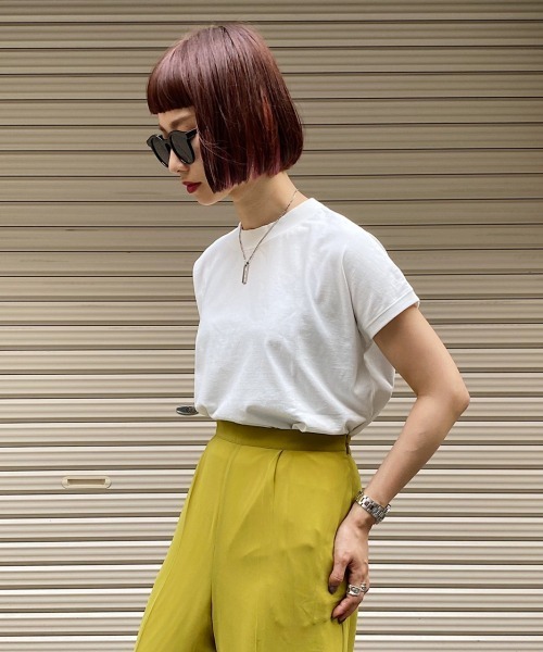 PAGEBOY(ページボーイ)の「ボトルネックフレンチスリーブ(Tシャツ/カットソー・レディース・ブラック/ブラウン/オフホワイト/ワインレッド/イエロー系その他/レッド系その他5・FREE)」の8枚目の写真