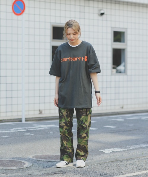 Carhartt(カーハート)の「カーハート PRINT LOGO Tシャツ CRHTT-K195(Tシャツ/カットソー・メンズ・グレー/チャコールグレー/ダークグリーン/ブルー/ブラック/サックスブルー/ピンク/グリーン系その他・S/M/L/XL)」の12枚目の写真