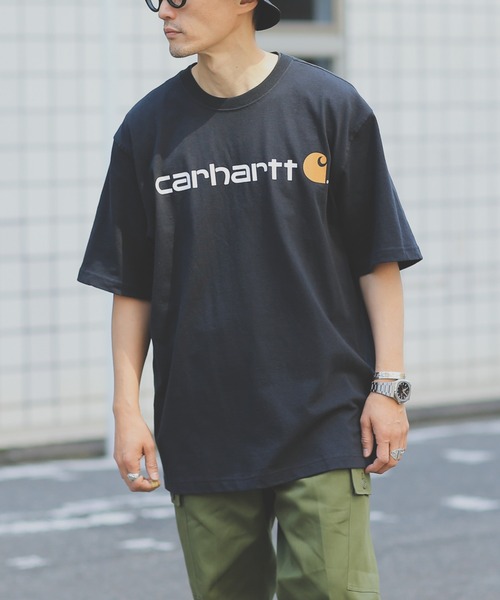 Carhartt(カーハート)の「カーハート PRINT LOGO Tシャツ CRHTT-K195(Tシャツ/カットソー・メンズ・グレー/チャコールグレー/ダークグリーン/ブルー/ブラック/サックスブルー/ピンク/グリーン系その他・S/M/L/XL)」の17枚目の写真