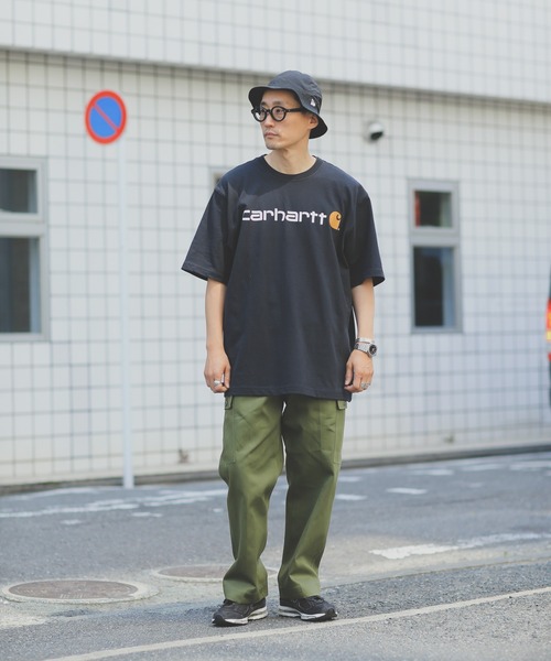 Carhartt(カーハート)の「カーハート PRINT LOGO Tシャツ CRHTT-K195(Tシャツ/カットソー・メンズ・グレー/チャコールグレー/ダークグリーン/ブルー/ブラック/サックスブルー/ピンク/グリーン系その他・S/M/L/XL)」の20枚目の写真
