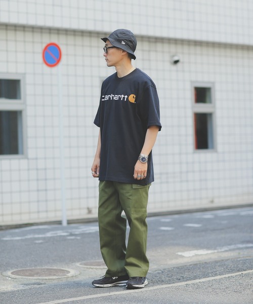 Carhartt(カーハート)の「カーハート PRINT LOGO Tシャツ CRHTT-K195(Tシャツ/カットソー・メンズ・グレー/チャコールグレー/ダークグリーン/ブルー/ブラック/サックスブルー/ピンク/グリーン系その他・S/M/L/XL)」の21枚目の写真