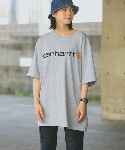 Carhartt(カーハート)の「カーハート PRINT LOGO Tシャツ CRHTT-K195(Tシャツ/カットソー・メンズ・グレー/チャコールグレー/ダークグリーン/ブルー/ブラック/サックスブルー/ピンク/グリーン系その他・S/M/L/XL)」の10枚目の写真