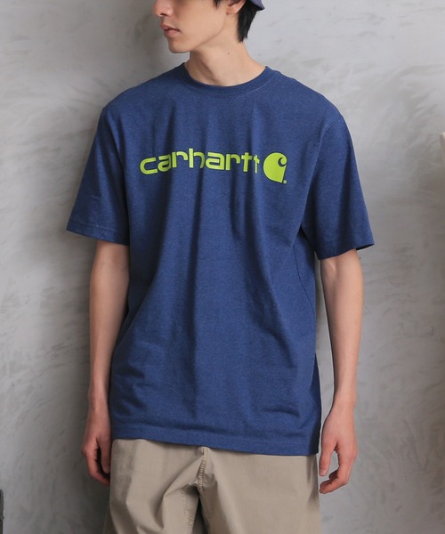 Tシャツ・カットソー Carhartt 'LOGO' T-shirt Carhartt WIP Logo T-Shirt in White | SVD