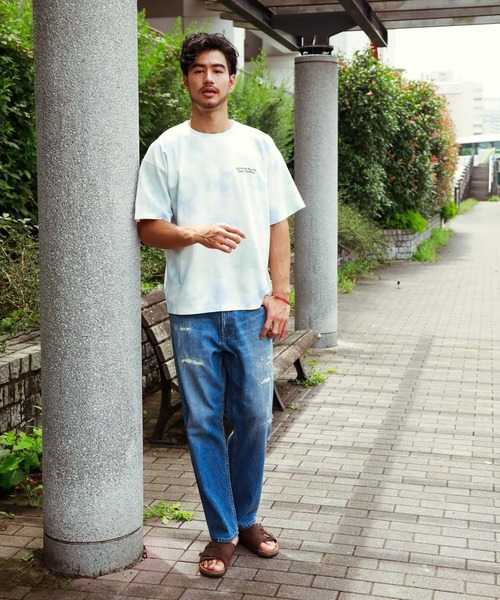 BAYFLOW（ベイフロー）の「デニムワイドストレート 20AW（デニムパンツ・メンズ・ライトブルー/ロイヤルブルー・MEDIUM/LARGE）」の14枚目の写真