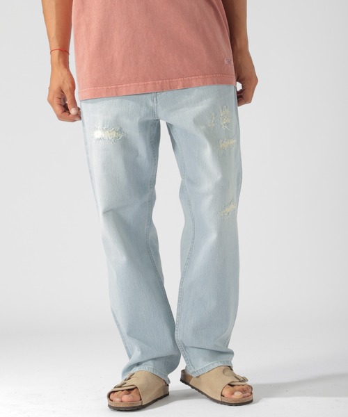 BAYFLOW（ベイフロー）の「デニムワイドストレート 20AW（デニムパンツ・メンズ・ライトブルー/ロイヤルブルー・MEDIUM/LARGE）」の22枚目の写真